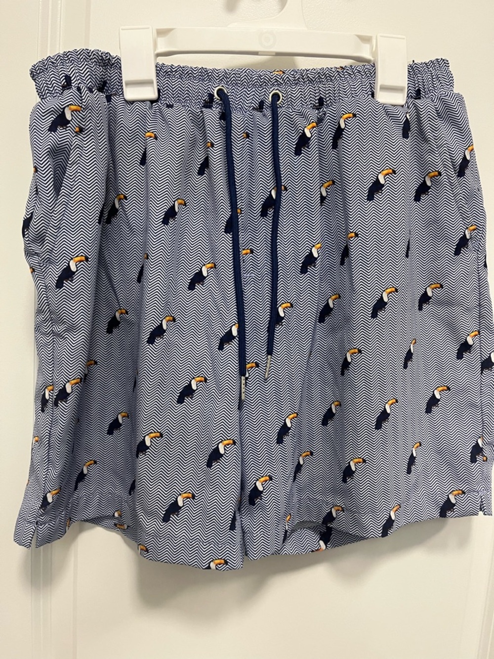 Mosmann Australia Men's Toucan Swim Trunks Size Large Tropical Print